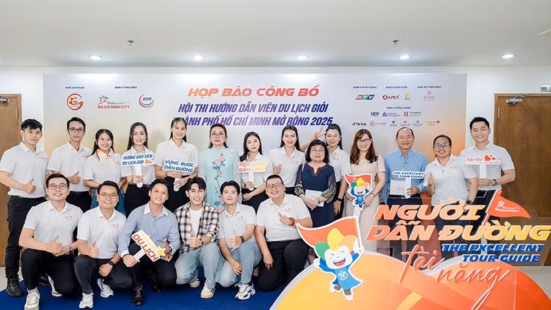 Một số thí sinh tham gia hội thi. (Ảnh: Sở Du lịch Thành phố Hồ Chí Minh)