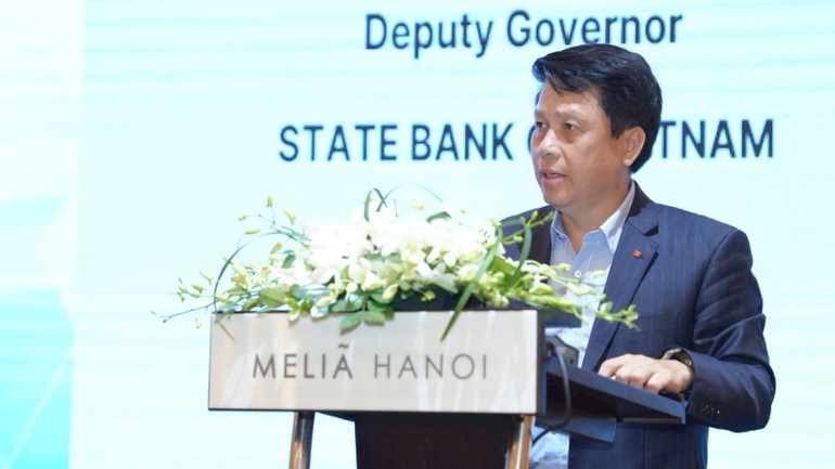 Phó Thống đốc Ngân hàng Nhà nước Việt Nam Phạm Tiến Dũng phát biểu tại tọa đàm. pho-thong-doc-ngan-hang-nha-nuoc-viet-nam-pham-tien-dung-phat-bieu-tai-toa-dam-489.jpg