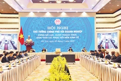 Hội nghị Thủ tướng Chính phủ với doanh nghiệp cùng nỗ lực, vượt thách thức, đón thời cơ, phục hồi nền kinh tế. ẢNH | ĐỨC ANH