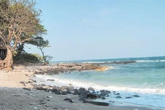 Bãi tắm trên đảo Cồn Cỏ.