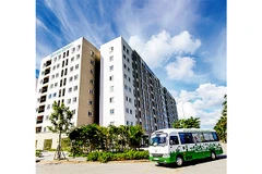  Một góc Dự án nhà ở xã hội Bamboo Garden (huyện Quốc Oai). Ảnh: HÀ THU