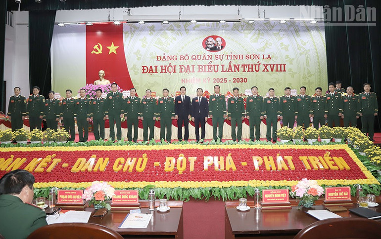 Đại hội ra mắt Ban Chấp hành Đảng bộ Quân sự tỉnh Sơn La khóa XVIII. ndo_tr_22.jpg