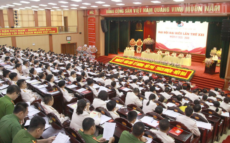 Đại hội đại biểu Đảng bộ Công an tỉnh Sơn La khóa XXI, nhiệm kỳ 2025-2030. ndo_tr_6.jpg