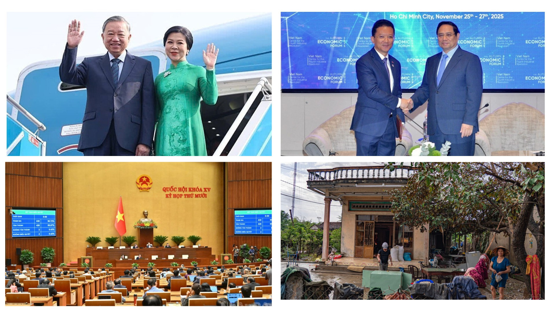 Tin nổi bật ngày 26/11: Tổng Bí thư Tô Lâm và Phu nhân sẽ thăm cấp Nhà nước tới Lào; Quốc hội thông qua Luật Dẫn độ, Luật Tương trợ tư pháp về hình sự