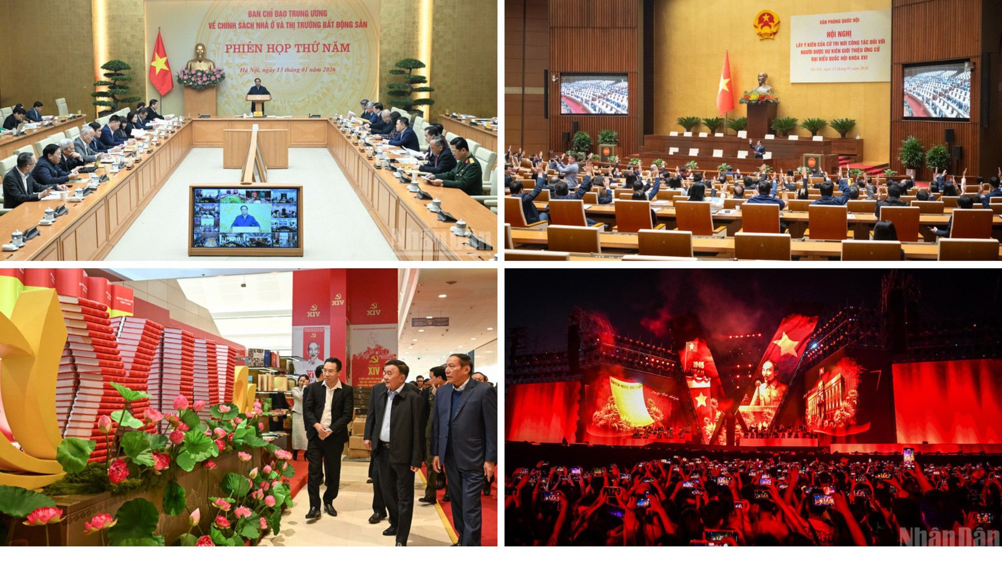 Tin nổi bật ngày 13/1: Nghị quyết mới về phát triển văn hóa Việt Nam; mọi chính sách nhà ở phải hướng tới người dân, lấy người dân làm trung tâm, làm chủ thể