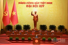 Tổng Bí thư Tô Lâm Báo cáo về các văn kiện trình Đại hội XIV Đảng Cộng sản Việt Nam tại phiên khai mạc Đại hội đại biểu toàn quốc lần thứ XIV Đảng Cộng sản Việt Nam. (Ảnh: TRẦN HẢI)