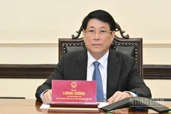 Chủ tịch nước Lương Cường điện đàm với Tổng thống Hàn Quốc Lee Jae Myung.