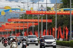 Một góc trung tâm phường Điện Biên Phủ, tỉnh Điện Biên. 