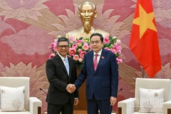 Chủ tịch Quốc hội Trần Thanh Mẫn và Đại sứ Indonesia Denny Abdi.