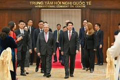Chủ tịch nước Lương Cường và Tổng Thư ký Liên hợp quốc Antonio Guterres tới dự chiêu đãi.
