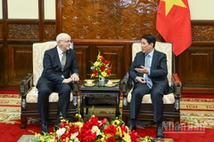 Chủ tịch nước Lương Cường tiếp Đại sứ Phần Lan tại Việt Nam Keijo Norvanto.