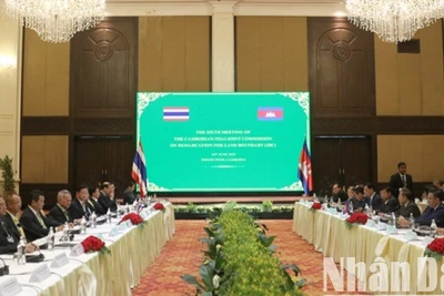 Toàn cảnh cuộc họp. (Ảnh: ĐINH TRƯỜNG)