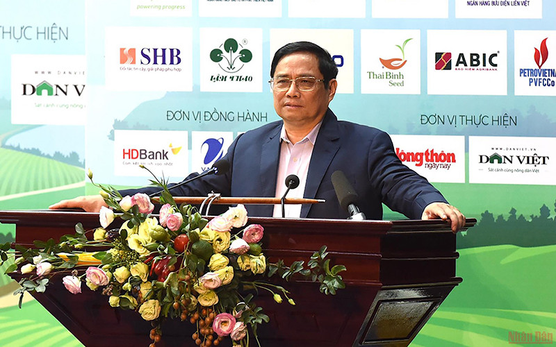 Thủ tướng Phạm Minh Chính chủ trì Hội nghị Thủ tướng Chính phủ đối thoại với nông dân Việt Nam năm 2022.