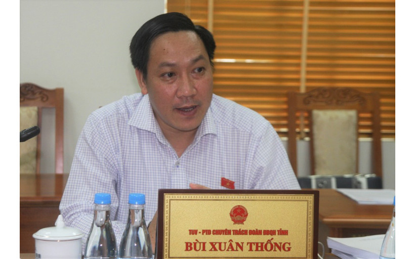 Đại biểu Bùi Xuân Thống góp ý kiến về kế hoạch cơ cấu lại nền kinh tế giai đoạn 2021-2025, tại phiên thảo luận tổ.