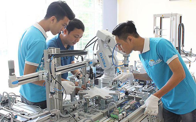 Đào tạo tại Trường Cao đẳng Cơ điện Hà Nội (Ảnh: HCEM).