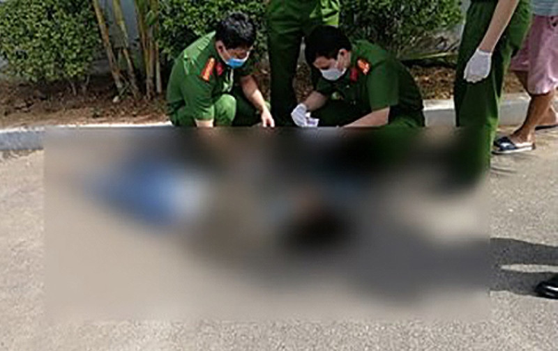 Công an TP Sơn La kiểm tra, khám nghiệm hiện trường.