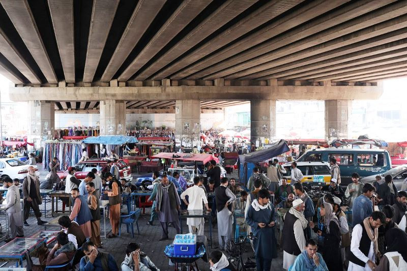 Một khu chợ ở Kabul, Afghanistan. (WANA/REUTERS)