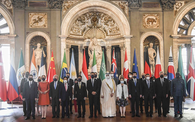 Bộ trưởng Nông nghiệp các nước G20. (Ảnh: Vietnamplus/politicheagricole.it)