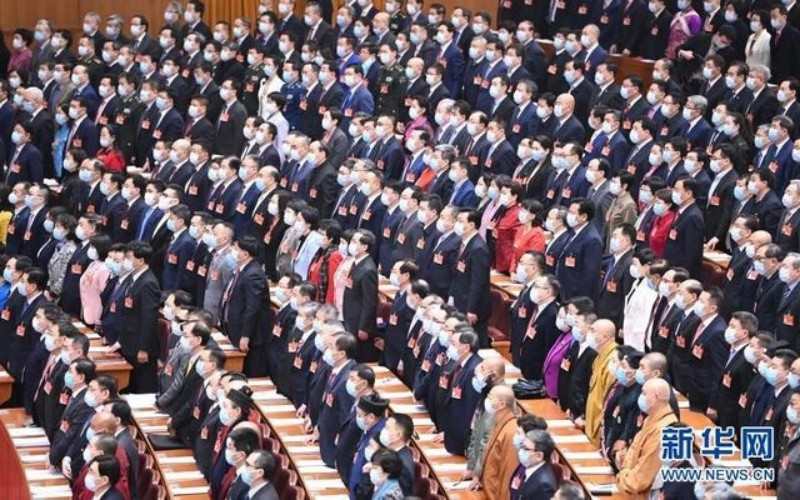 Lễ khai mạc Kỳ họp thứ tư Chính hiệp Trung Quốc khóa 13. (Ảnh: Tân Hoa xã)