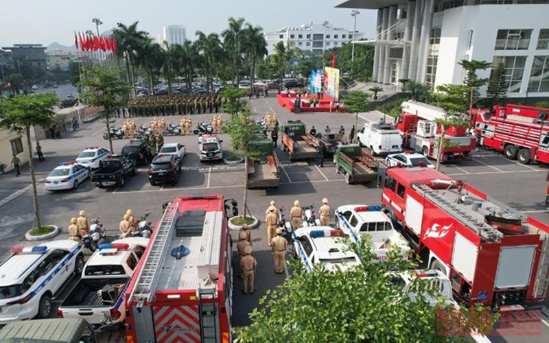 Công an Quảng Ninh ra quân bảo đảm an ninh trật tự cho SEA Games 31.