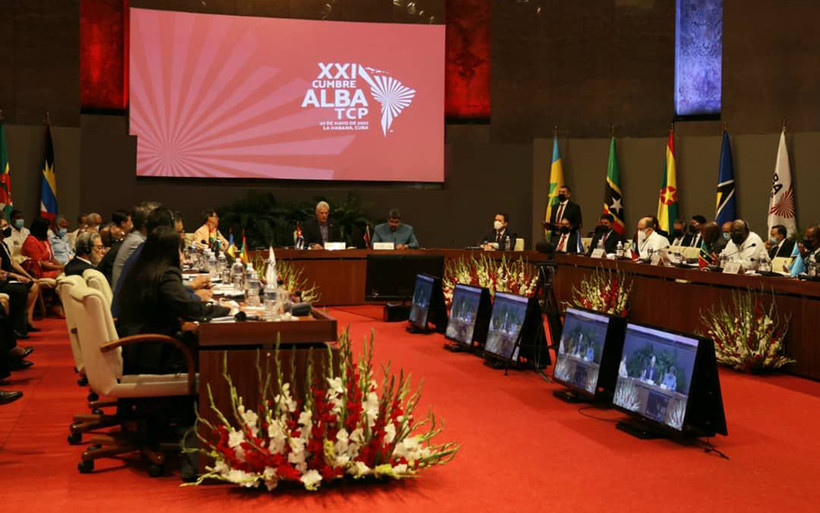 Quang cảnh Hội nghị ALBA-TCP lần thứ 21. (Ảnh CUBADEBATE)