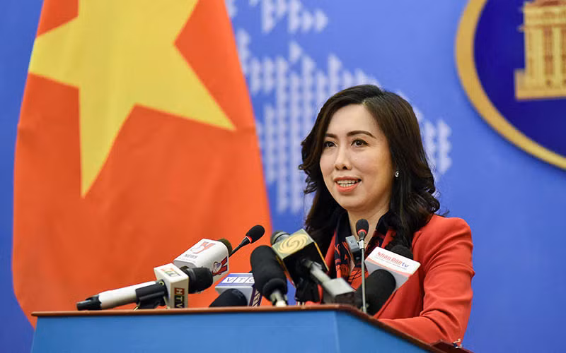 Người phát ngôn Bộ Ngoại giao Lê Thị Thu Hằng.