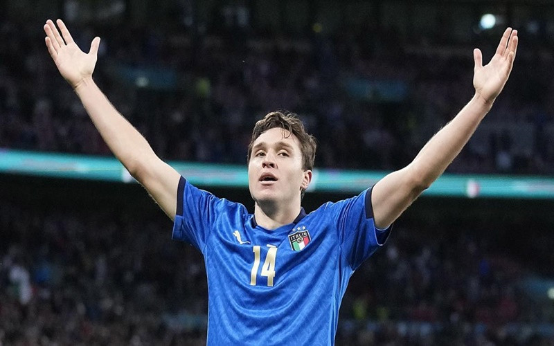 Federico Chiesa sẽ là niềm hy vọng của Italia ở trận chung kết với Anh. (Ảnh: Getty Images) 