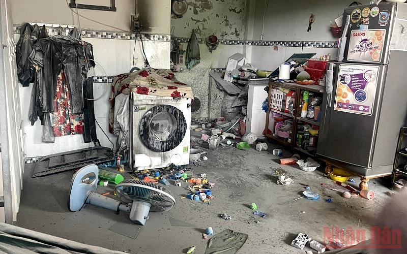 Hiện trường vụ nổ.