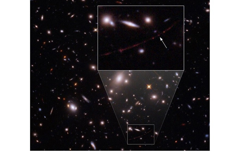 Earendel là ngôi sao nằm xa Trái đất nhất từng được quan sát thấy. (Ảnh: NASA)