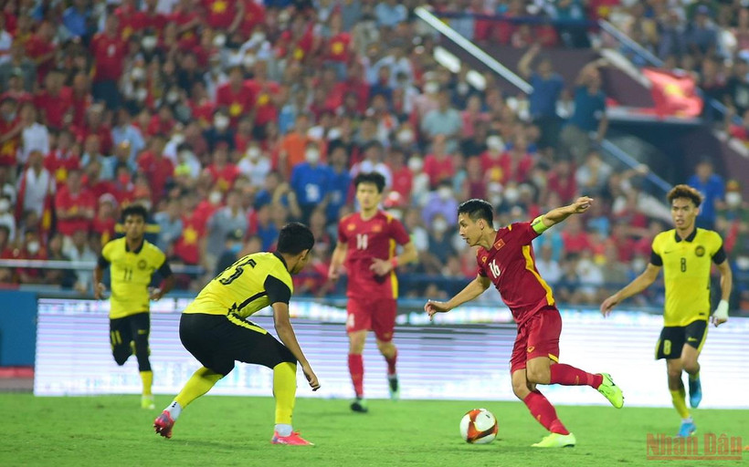 Đẳng cấp của U23 Việt Nam đã lên tiếng đúng lúc trước U23 Malaysia. (Ảnh: TRẦN HẢI)