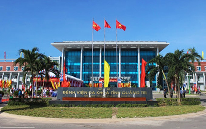 Tầng 6, tòa nhà G, Khoa Nội tổng hợp, Bệnh viện Đa khoa tỉnh Quảng Trị đang được phong tỏa. 