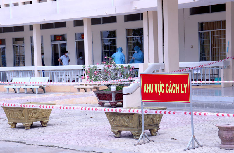Khu vực cách ly tại Bệnh viện 120. 