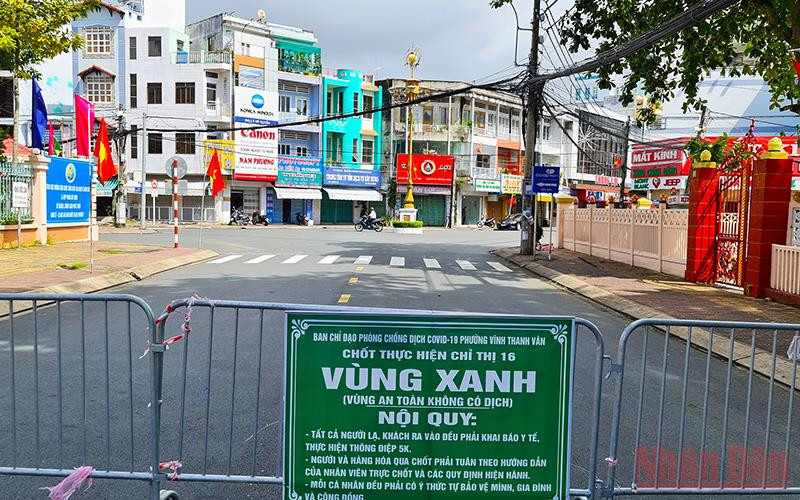 Một chốt bảo vệ vùng xanh ở TP Rạch Giá.