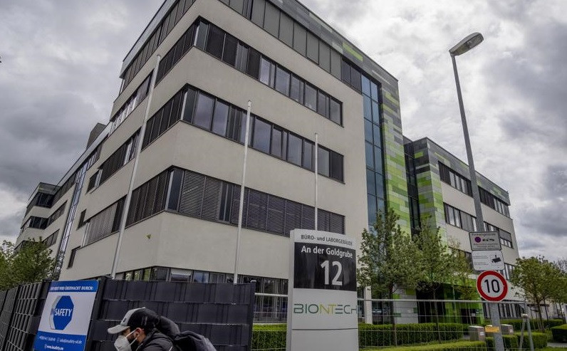 Trụ sở của công ty công nghệ sinh học BioNTech ở Mainz, Đức. Ảnh: AP.