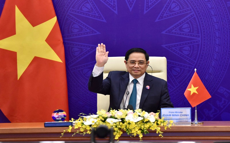 Thủ tướng Chính phủ Phạm Minh Chính tại Hội nghị. (Ảnh: Trần Hải)