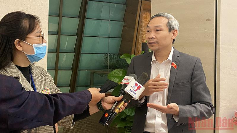 Ông Phan Đức Hiếu, Ủy viên Thường trực Ủy ban Kinh tế của Quốc hội, đại biểu Quốc hội tỉnh Thái Bình. (Ảnh: TRỊNH DŨNG)