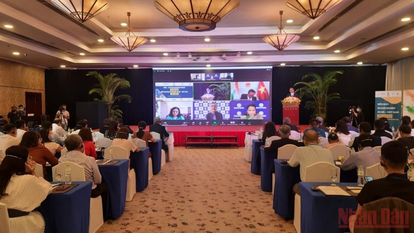 Quang cảnh “Diễn đàn doanh nghiệp Ấn Độ-Việt Nam lần thứ 2”.