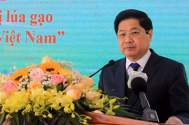 Thứ trưởng Nông nghiệp và Phát triển nông thôn Lê Quốc Doanh phát biểu tại Lễ phát động dự án.