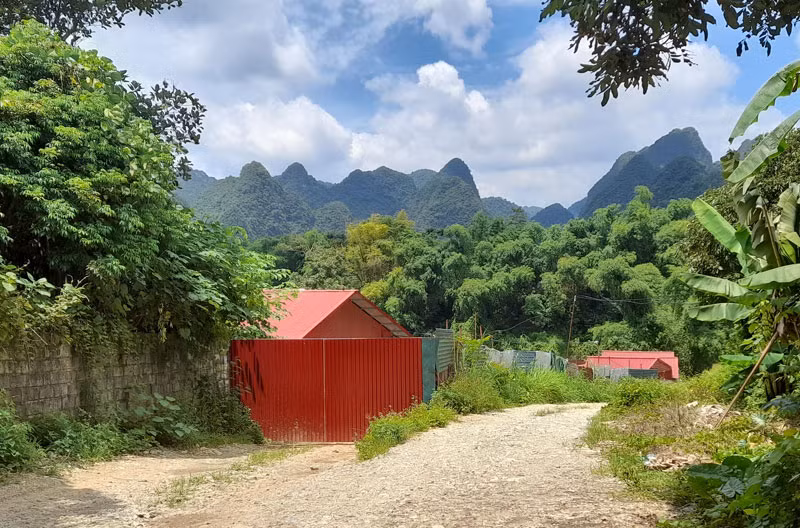 Nhìn từ bên ngoài, cơ sở sơ chế chân gà của Công ty TNHH xuất nhập khẩu và thương mại Hùng Cường khá im lìm.