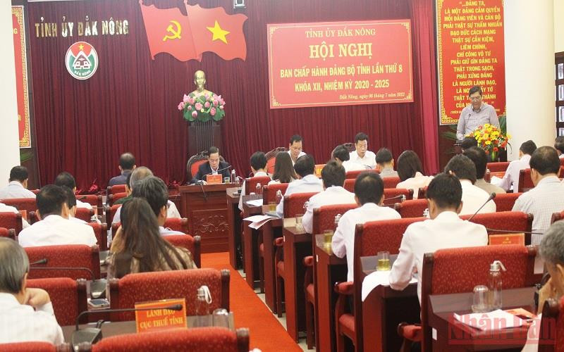 Công bố quyết định thành lập Ban Chỉ đạo phòng, chống tham nhũng, tiêu cực tỉnh Đắk Nông.