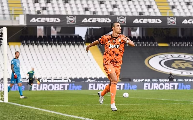 Ronaldo lập tức để lại dấu ấn trong ngày trở lại sau khi hồi phục. (Ảnh: Juventus FC)