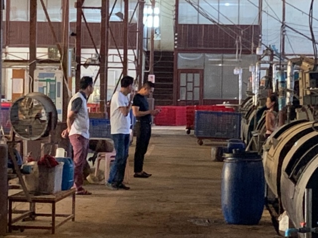 Một khu vực sản xuất công nghiệp tại Lào. 