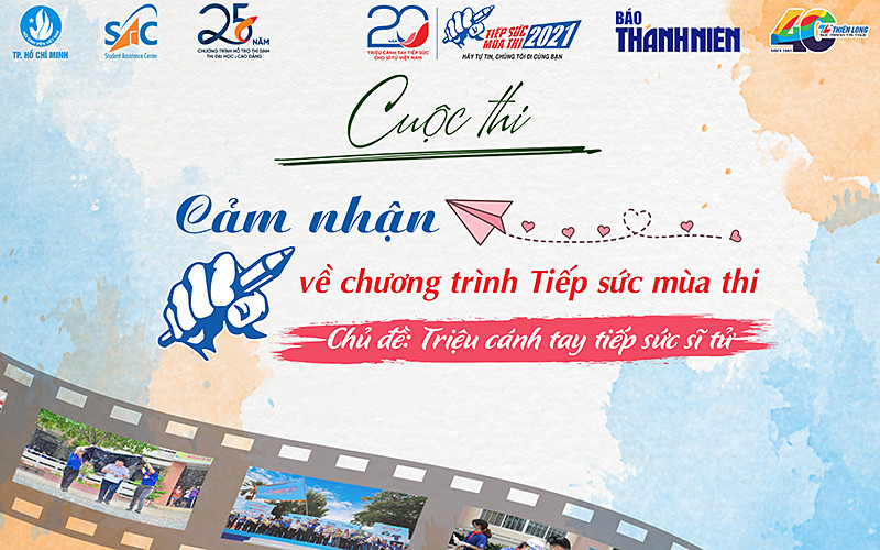 Cuộc thi cảm nhận “Tiếp sức mùa thi - Triệu cánh tay tiếp sức sĩ tử” sẽ kéo dài tới ngày 10-7.