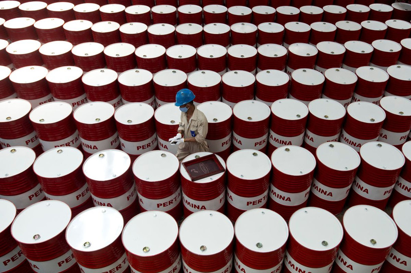 Một cơ sở sản xuất của Tập đoàn Dầu khí quốc gia Indonesia (Pertamina). (Ảnh: REUTERS)