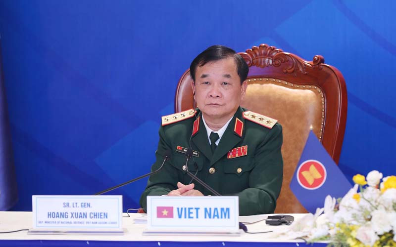 Thượng tướng Hoàng Xuân Chiến, Thứ trưởng Quốc phòng tham dự cuộc gặp không chính thức Bộ trưởng Quốc phòng ASEAN - Australia. (Ảnh: Trọng Đức)