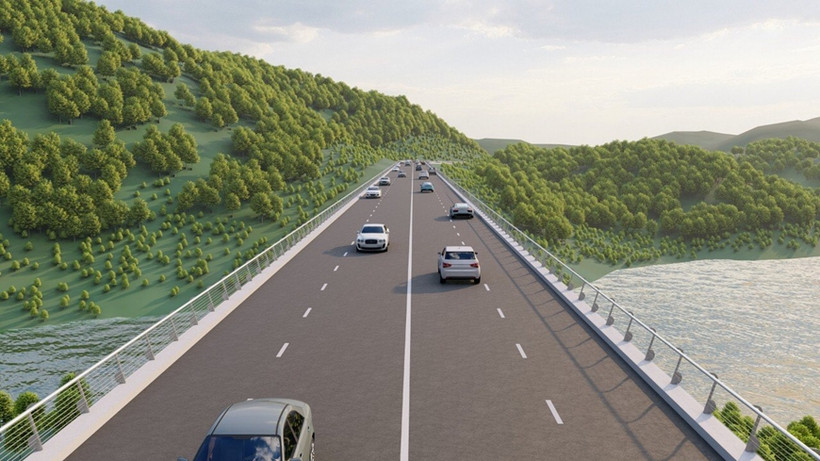Phối cảnh cao tốc Đồng Đăng-Trà Lĩnh.