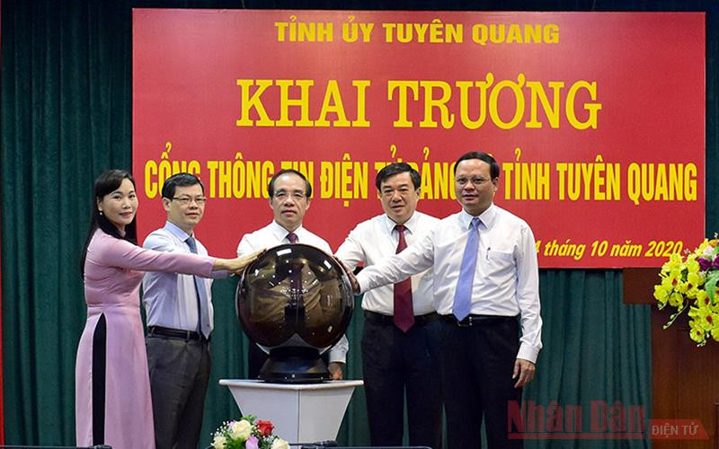 Khai trương Cổng thông tin điện tử Đảng bộ tỉnh Tuyên Quang