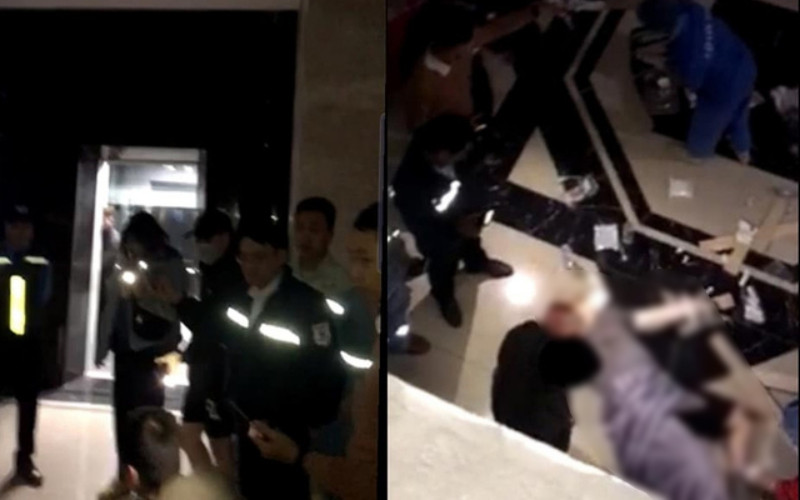 Bước hụt từ thang máy chung cư, một người bị thương nặng