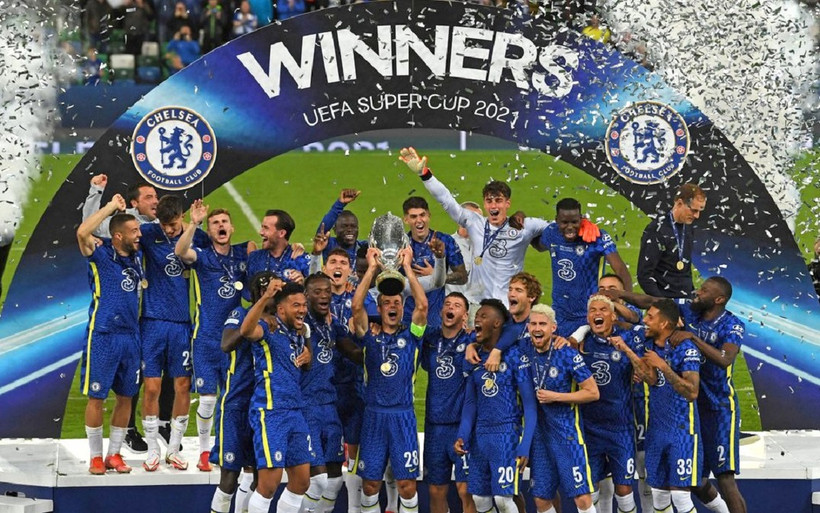 Chelsea giành Siêu cúp châu Âu lần thứ 2 trong lịch sử. (Ảnh: Chelsea FC)