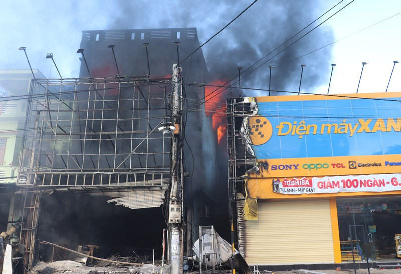 Hiện trường vụ cháy.